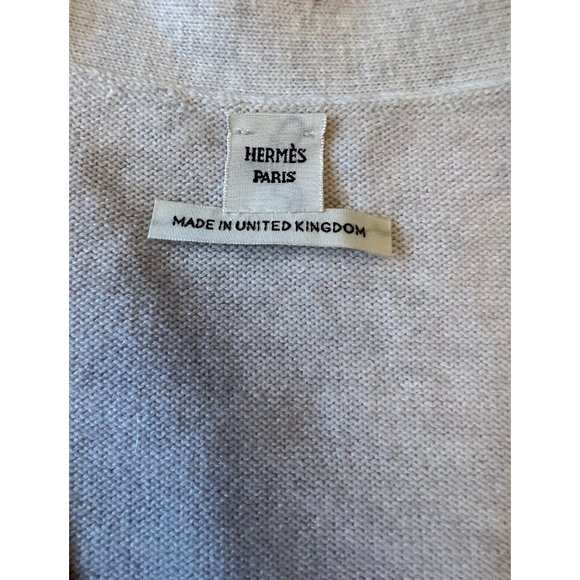 New Hermes Zippered Womens Cardigan Cashmere Cotton Sweater - Picture 8 of 14